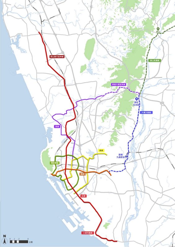 2026/06/05高雄捷運路網規劃向東延伸串聯九曲堂、佛陀紀念館與旗山  打造東高雄軌道新願景