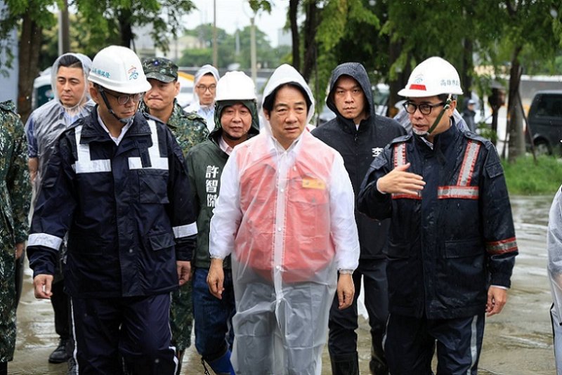 2026/08/25陳其邁陪同賴清德總統視察北高雄治水工程 盼中央地方攜手強化高雄治水防洪靭性
