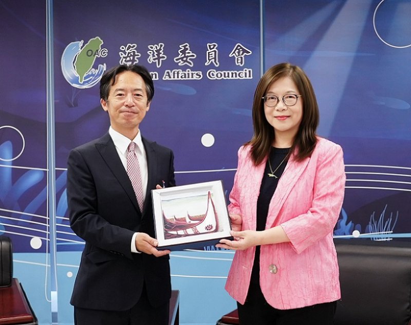2026/10/12日本交流協會新任所長福永護拜會海委會雙方持續深化臺日海洋治理合作